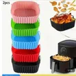 Square Reusable Silicone Air Fryer Liners (Pack of 2) - 2