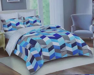 3D Block Print Bedcover Set