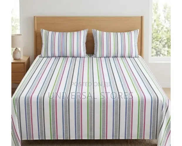 Double Polycotton Bedsheets with 2 Pillowcases - 1