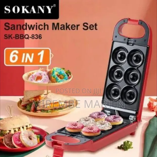 Sokany 6 in 1 Sandwich Breakfast Maker Set - 1