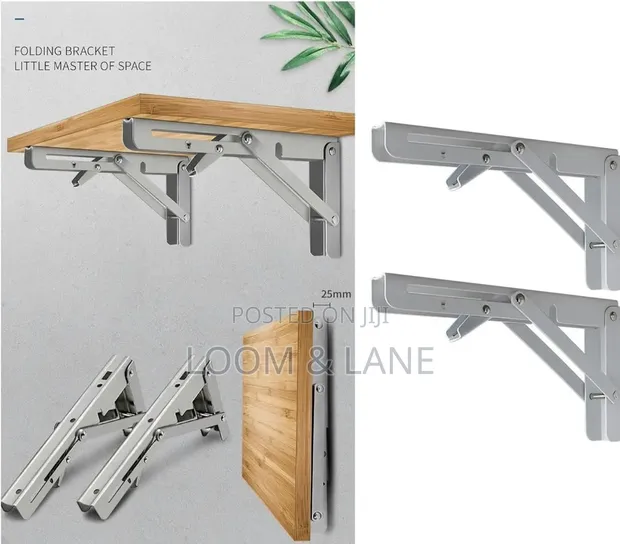 18" Heavy-Duty Folding Shelf Brackets - 1