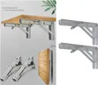18" Heavy-Duty Folding Shelf Brackets - 1