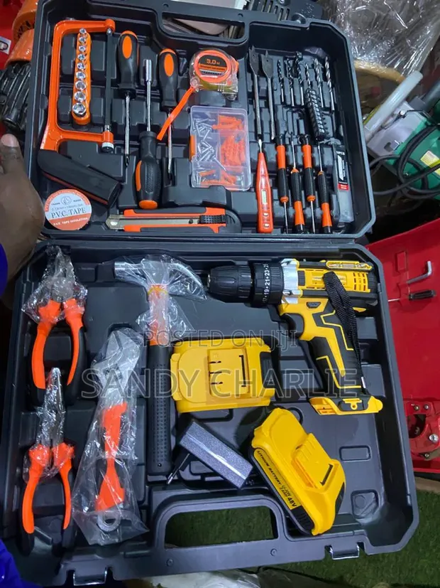 Brand New Tool Kit with Cordless Drill - 1