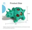 Children's Green Triceratops Stress Ball - 4
