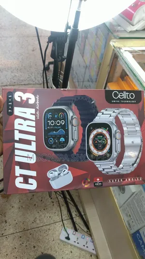 Ultra 3 Smart Watch with AMOLED Display and Airpods Combo