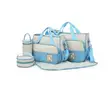 5-Piece Baby Diaper Bag Set - Blue/Black - 2