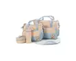 5-Piece Baby Diaper Bag Set - Blue/Black - 3