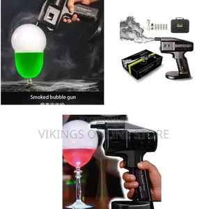 Handheld Cocktail Smoke Bubble Gun Kit