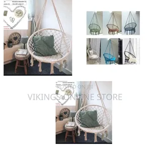 Bohemian-Style Macrame Hammock Swing Chair