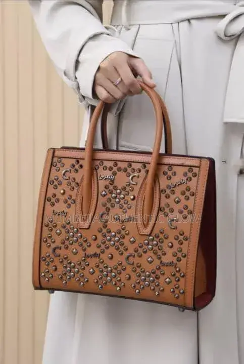 Original Brown Studded Tote Bag - Premium Quality - 1