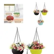 Rattan-Woven Design Hanging Planter Pot - 2