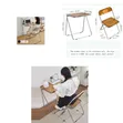 Folding Acrylic Desk and Chair Set - Tea Color - 2