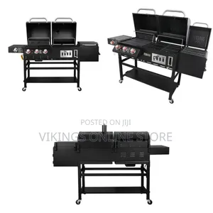 3-in-1 Combo Grill with Offset Smoker