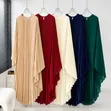Elegant Batwing Dresses - Full Length - 1