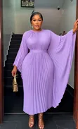 Elegant Batwing Dresses - Full Length - 5