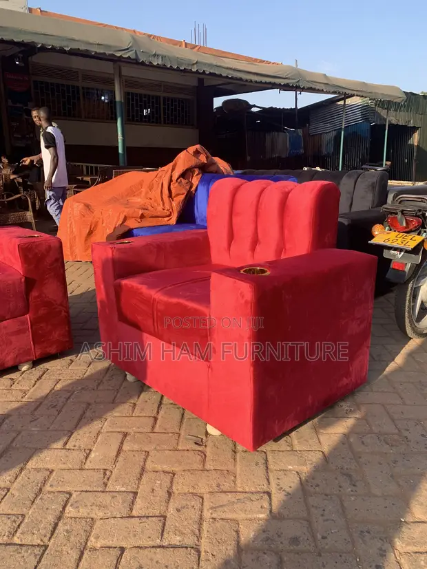 Red Sofa Set - Brand New - 1