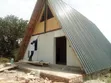 A Frame Wooden House Construction - 2