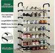 6 Tier Shoe Organizer Rack - 1