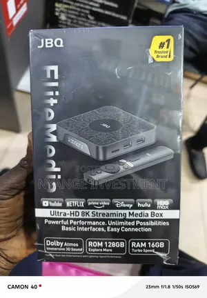 JBQ EliteMedia Ultra-HD 8K Streaming Media Box
