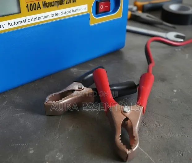 100A Microcomputer-Controlled LCD Smart Car Battery Charger - 1