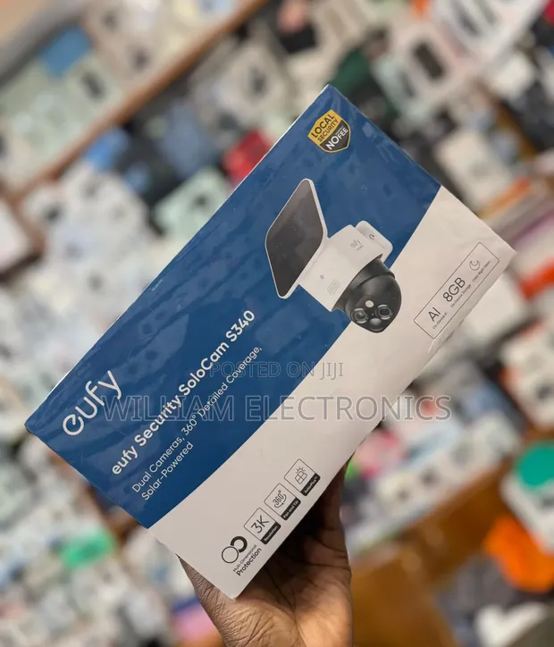 Solocam S340 Wireless Outdoor Security Camera with Dual Lens & Solar Panel - 1