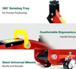 Trolley Jack with Hydraulic Piston Quick Lift Pump - 3