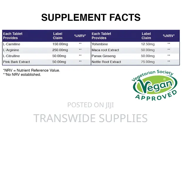 ValuPower Men's Vitality & Endurance 30 Capsules - 1
