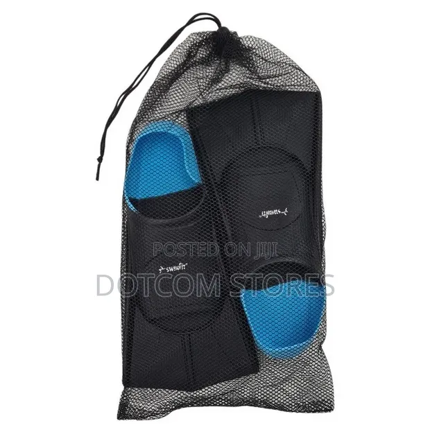 Black and Blue Swimming Fins (Flippers) - 1