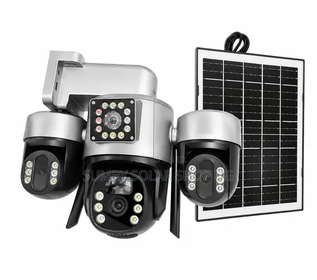 3-Head AI Smart Solar Camera with 4G - 1
