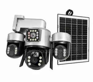 3-Head AI Smart Solar Camera with 4G