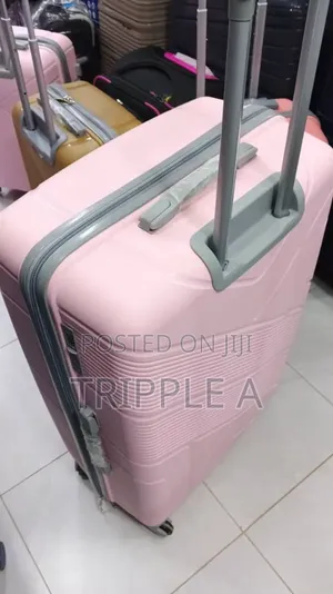 Luxury Rubber Suitcase - Large, Pink
