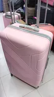 Luxury Rubber Suitcase - Large, Pink - 2