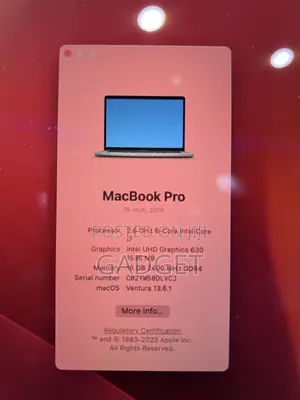 Apple MacBook Pro 2019 16GB RAM, 512GB SSD
