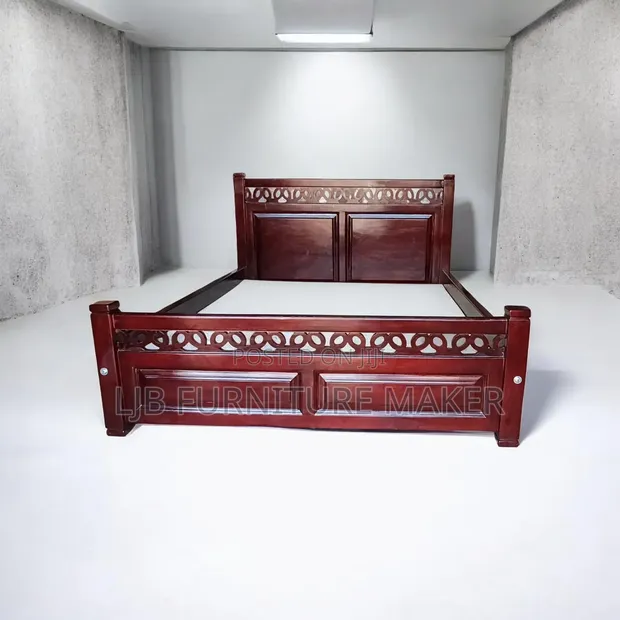 Musambya and Mahogany Queen Bed Frame - 1