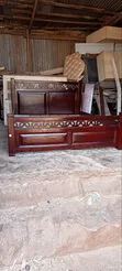 Musambya and Mahogany Queen Bed Frame - 3