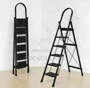 6-Step Foldable Ladder with Anti-Skid Wide Steps
