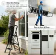 6-Step Foldable Ladder with Anti-Skid Wide Steps - 2
