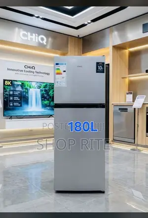 CHIQ 180 Liters Double Door Refrigerator - Silver