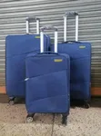 3-Piece Fabric Prince Travel Suitcase Set - 1