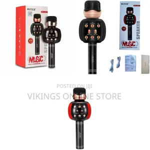 Wster WS-2911 Wireless Karaoke Microphone & Bluetooth Speaker