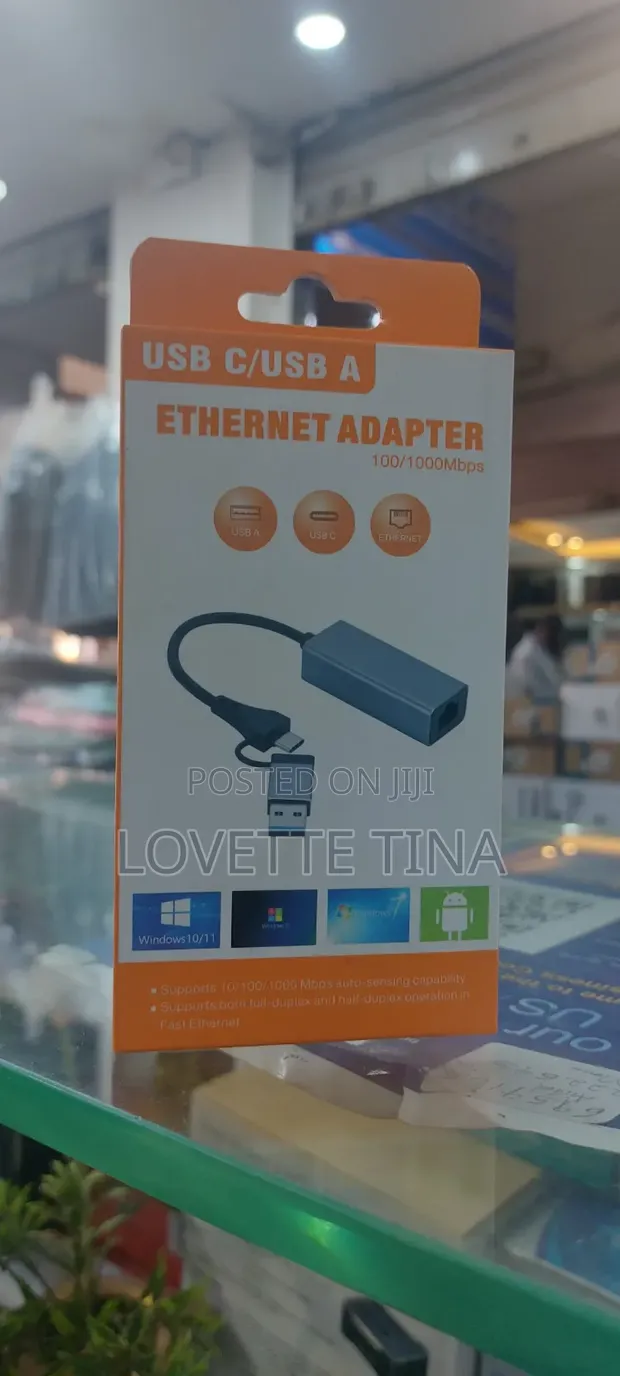 USB to Ethernet Adapter with Type-C - 1