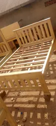 4x6 Bed Frame with Shining Varnish - 1