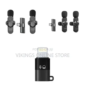 Porodo Audix Pro Dual Wireless Lavalier Lightning Adapter
