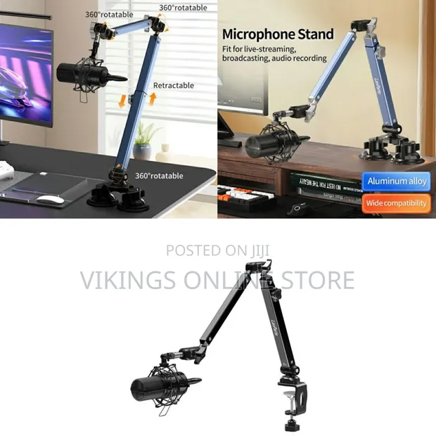 Lanparte Professional Microphone Boom Arm Stand - 1