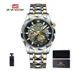 Va Va Voom Men's Automatic Watch - Skeleton Dial, Steel Strap - 1