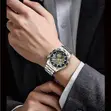 Va Va Voom Men's Automatic Watch - Skeleton Dial, Steel Strap - 2