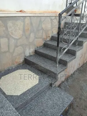 Black Terrazzo Stairs - Custom Designs Available