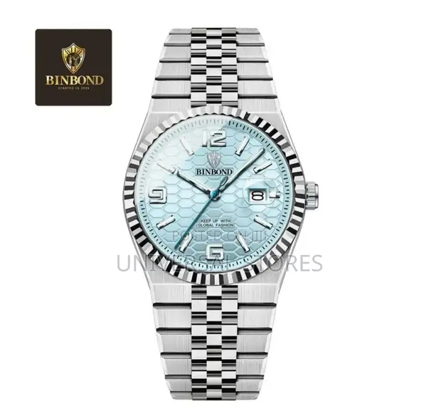 Binbond Men's Modern Wristwatch - Silver - 1