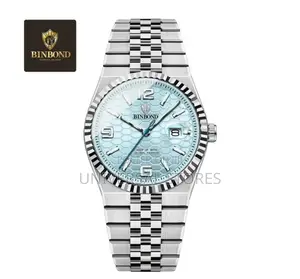 Binbond Men's Modern Wristwatch - Silver