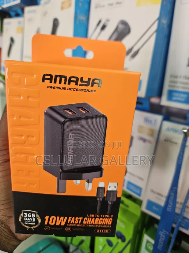 Amaya 10W Fast Charging Type-C Charger (2 Ports) - 1